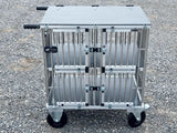 Großer Hundeshow-Trolley aus Titan mit 4 Schlafplätzen