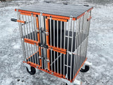 Großer Hundeshow-Trolley aus Titan mit 4 Schlafplätzen
