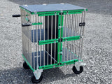 Großer Hundeshow-Trolley aus Titan mit 4 Schlafplätzen