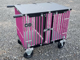 Zweifarbige Eloxierung des Titantrolleys