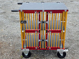 Zweifarbige Eloxierung des Titantrolleys