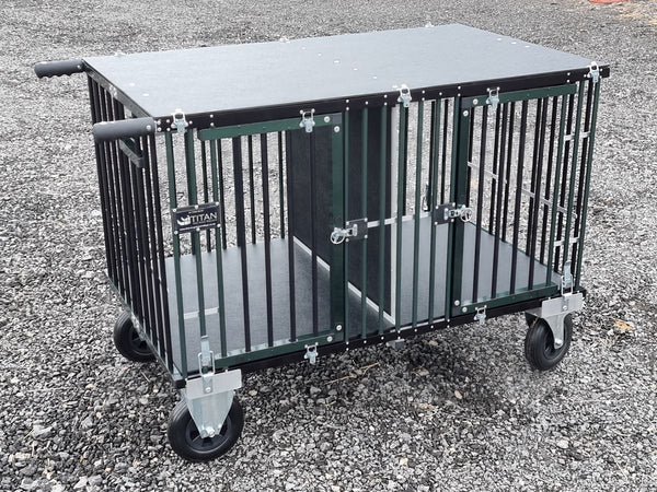 1 of 2 slaapplaatsen JUMBO Titan hondenshowwagen