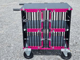 Zweifarbige Eloxierung des Titantrolleys