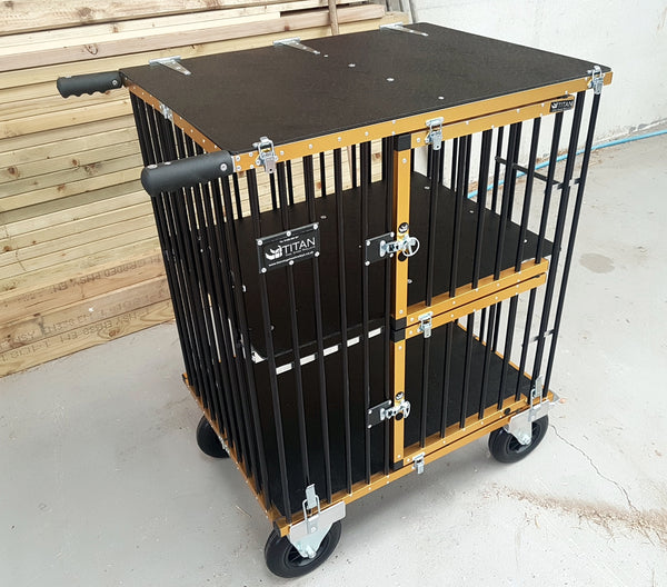 Zweifarbige Eloxierung des Titantrolleys