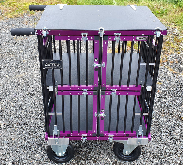 Zweifarbige Eloxierung des Titantrolleys